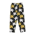 thumbnail image 4 of Goofa Lilies Flowers Printed Soft Pajama Pants for Women, Wide Leg Comfy Casual Lounge Yoga Pants-Small, 4 of 9