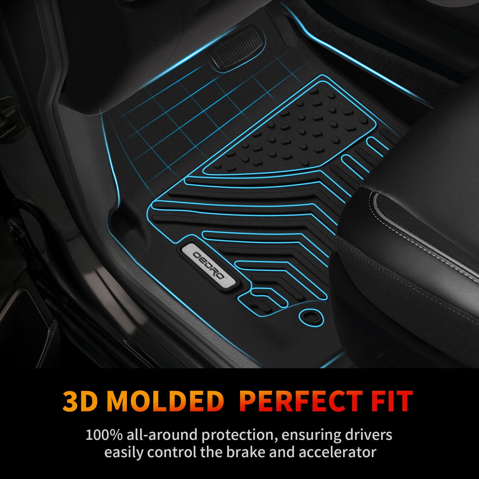 RVNI Floor Mats Cargo Liners TPE Rubber For 2017-2022 Honda CR-V CRV All Weather 3D