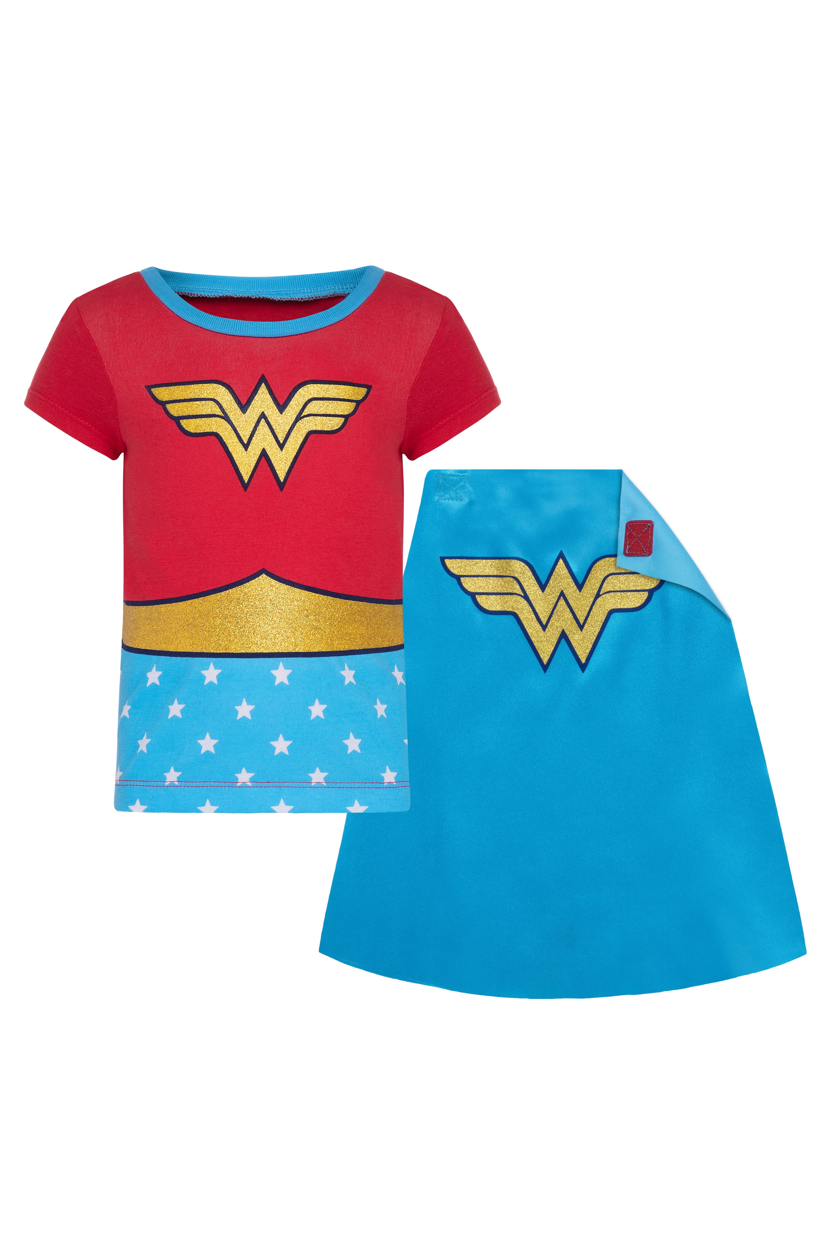 wonder woman shirt with cape walmart