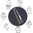 thumbnail image 2 of Robusto bolso de mano con cuentas de perlas de imitación grandes, correa para bolso, dijes, cadena para bolso, accesorios de repuesto, decoración (correas de repuesto para bolsos), 2 of 5