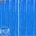 thumbnail image 2 of Spencer 2 Pack Blue Metallic Tinsel Foil Fringe Curtains, 8.2 x 3.2 ft Doorway Window Curtain for Photo Backdrop Baby Shower Wedding Birthday Party Decor, 2 of 7