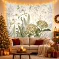 thumbnail image 2 of Floral Garden Layered with Botanical Illustrations Left, Nostalgic Vintage for Botanical Art Lovers, Wall Decor, Mother'S Day Gift, Tapestry Wall Hanging for Dorm and Living Room, 2 of 6