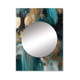 thumbnail image 2 of Designart "Mysterious Marble Green and Gold I" Abstract Marble Mirror Wall Decor - Modern Green Abstract Mirror Wall Art For Entryway - 40" x 30" Inch, 2 of 5