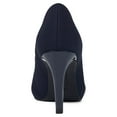 thumbnail image 3 of BANDOLINO Womens Navy 1/2" Hidden Platform Rainaa Peep Toe Stiletto Slip On Dress Pumps Shoes 11 M, 3 of 4
