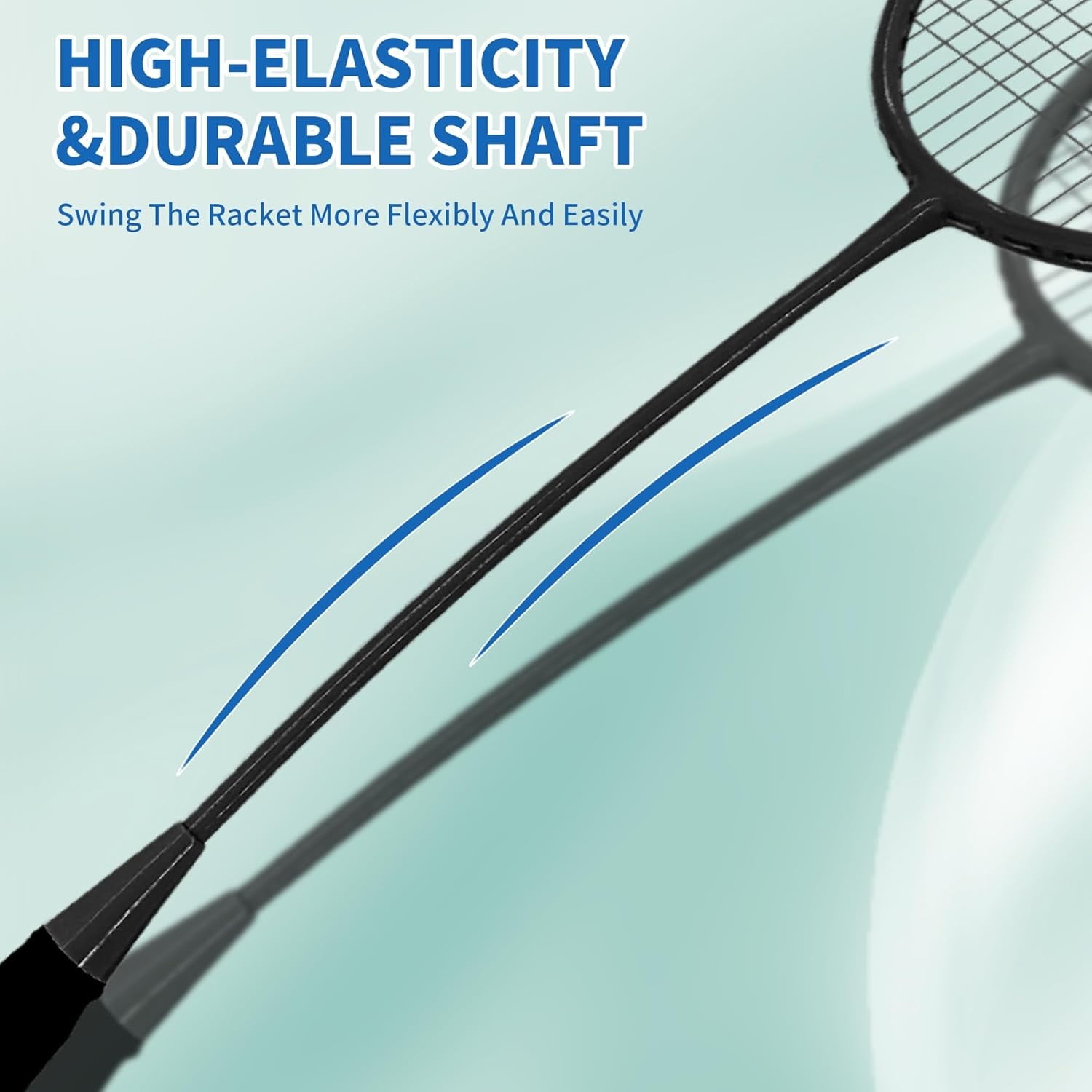 Professional Badminton Rackets Set of 4 - Carbon Fiber, 6 Shuttlecocks, 4 Grips & Bag for Backyard Games | 90g Lightweight