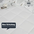 thumbnail image 2 of HIG Light Weight Down Alternative Comforter Set, Queen, White, Reversible, 2 of 9