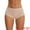 Beige, variant on Unique Bargains High Rise Full Coverage Soft Briefs L Black