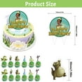 thumbnail image 4 of 38PCS For Princess and The Frog Birthday Party Decorations,With 1 Happy Birthday Banner Garland,6 Hanging Swirls,13 Cupcake Toppers,18 Balloons for Party Supplies, 4 of 4