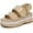 Buff Beige, variant on Women's Piper Platform Slingback Sandal Silver 9M