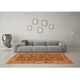 thumbnail image 3 of Ahgly Company Indoor Rectangle Abstract Orange Modern Area Rugs, 2' x 4', 3 of 4
