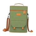 thumbnail image 2 of Bolso Térmico para Vino con Doble Compartimiento Bolsa Impermeable con Correa Ajustable Porta Botellas Oxford Práctico Adecuado para Cenas Y, 2 of 9