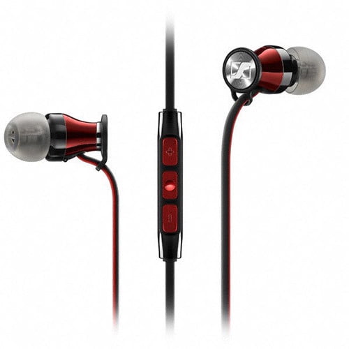 Sennheiser HD 1 Écouteurs Intra-Auriculaires pour Appareils iOS (Noir/rouge)