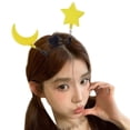 thumbnail image 2 of Yokua Glow Party Supplies Luminous Moon Headband Glow in the Dark Party Decoration, 2 of 8