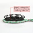 thumbnail image 5 of Light Blue Christmas Santa and Tree Pattern Hair Brush,Girls Detangling Hair Brush,Glide Through Tangles with Ease for Wet & Dry Hair,8.8"X2.8", 5 of 7
