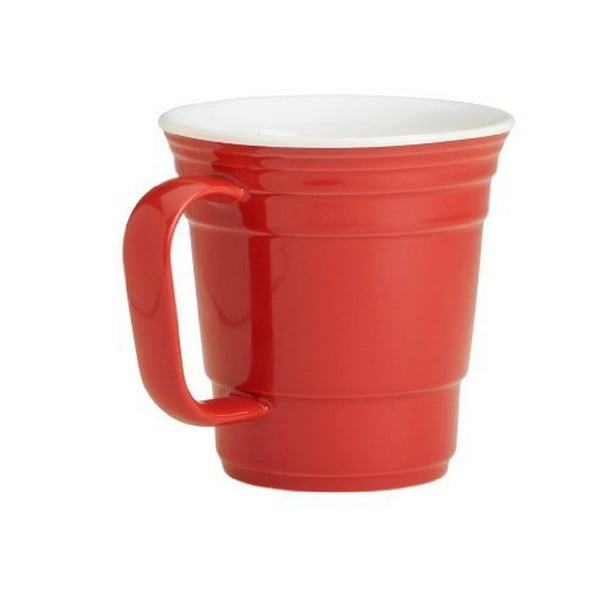 Red Cup Living Reusable Coffee Mug, 12-Ounce, Red - Walmart.com ...