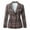 Brown, variant on SDJMa Women's Lightweight Vee Cardigan Sweater Women Business Attire Printed Long Sleeve Suit Collar Slimming Cardigan Double Breasted Suit Coat Tops Jacket