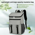 thumbnail image 3 of openpig Camping Cooler Backpack, Backpack Cooler, Insulated Lunch Backpack for Men & Women, Portable Leak Proof Cooler Bag for Work Office Picnic Beach Hiking Camping Travel, Gray, 3 of 5
