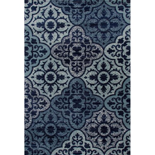 Art Carpet 841864101119 2 x 4 ft. Arabella Collection Tilework Woven Area Rug, Blue
