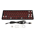 thumbnail image 1 of Teclas Teclado mecánico Kit de bricolaje, Teclado mecánico de 61 teclas Teclado mecánico Kit de bricolaje Teclado mecánico modular para juegos Diseño aerodinámico, 1 of 8