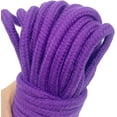 thumbnail image 2 of Soft Rope Cord, 2pack Soft Cotton Rope Thick Cotton Cord Craft Rope Thick Cotton Twisted Cord Each Rope10 M/33 Feet 8 MM (Pink+ Purple)by Torubia, 2 of 6