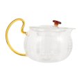 thumbnail image 1 of 1Pc Office Heat-resistant Glass Teapot Durable Glass Teapot Household Teapot, 1 of 8