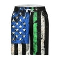 thumbnail image 5 of WAENQINLA Mens American Flag USA Swim Trunks Big and Tall Patriotic Quick Dry Board Shorts with Pockets Summer Holiday Party Beach Shorts, 5 of 5