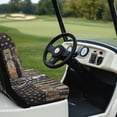 thumbnail image 6 of Pzuqiu 2-Piece Deer Camo Flag Golf Cart Seat Covers - Breathable Washable Universal Fit for Most 2-Seater Golf Carts, Hunting Style Gift, 6 of 10