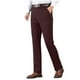 thumbnail image 2 of Pantalones de traje de hombre con cremallera y bolsillo, rectos, de tubo, de color liso, de poliéster, 2 of 9