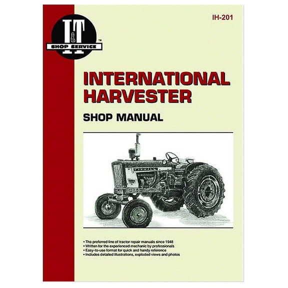 I & T Shop Service Manual Fits International Tractor
