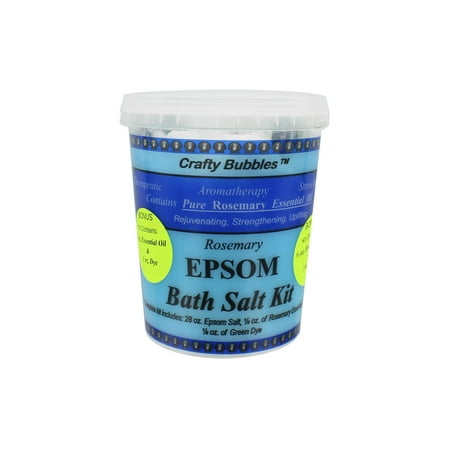 Crafty Bubbles Bath Salt Kit Epsom Rosemary