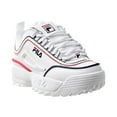 thumbnail image 2 of Fila Disruptor II Contrast Piping Little Kids' Shoes White-Navy-Red 3fm01009-125, 2 of 6