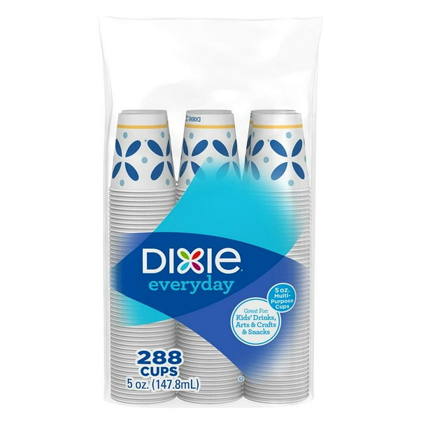 Dixie Cold 5oz. Paper Cups, 288 ct. Flower Power/White