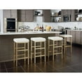thumbnail image 3 of OSP Home Furnishings 30" Gold Backless Stool in White, 3 of 5