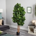 thumbnail image 3 of Nearly Natural 5550 6 Pi Fiddle Leaf Fig Arbre Artificiel, 3 of 3
