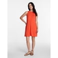 thumbnail image 2 of Time and Tru Women’s Sleeveless Knit Swing Dress, Sizes XS-XXXL, 2 of 5