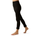 thumbnail image 2 of MeMoi Women's Velvety Plush Velour Leggings - Womens - Female, L-XL, Black, 2 of 4
