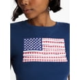 thumbnail image 4 of No Boundaries Americana Graphic Baby Tee, Women's and Women's Plus XXS-4X, 4 of 5