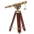 thumbnail image 3 of Roorkee instruments India  Brass Antique Color Telescope with Tripod Stand 17", 3 of 5