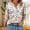 Blue, variant on Ovbmpzd 3/4 Sleeve Women Tops Blue Spring V-Neck Floral Ruffle Blouses Women's Tops and Blouses XXL