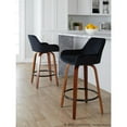thumbnail image 6 of LumiSource Brown Daniella 26" Fixed-Height Counter Stool - Set of 2, 6 of 11