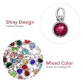 thumbnail image 3 of 24 Uds. Colgante de piedras natales de acero inoxidable, accesorios de joyería hechos a mano DIY (colores mezclados), 3 of 7