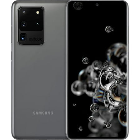 SAMSUNG Galaxy S20 Ultra 5G G988U 128GB, Gray Unlocked Smartphone - Good Condition (Used)