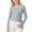 00#&-Grey1647, variant on Kiijoy Girl's Tie Wrap Top Solid Long Sleeve V Neck Ballet Dance Yoga Tshirt, Black, 7-8 Years