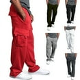 thumbnail image 1 of Men's Fashion Sports Trousers Drawstring Jogging Pants Plus Size S-4xl, 1 of 5