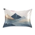 thumbnail image 7 of Yayeee Pillowcase Queen Size Set of 2 Satin Wrinkle Resistant Pillow Case, Art Mountains, 7 of 7
