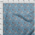 thumbnail image 3 of oneOone Rayon Medium Blue Fabric Batik Sewing Craft Projects Fabric Prints By Yard 56 Inch Wide, 3 of 5