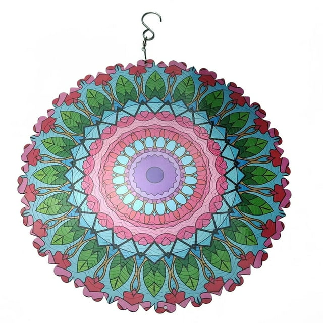 Wind Spinners 3D Wind Spinner Hanging Metal Wind Catcher Garden Decor