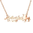 thumbnail image 1 of Vakki Name Customized Necklaces Stainless Steel Personalized unicorn Pendant Necklace, 1 of 5