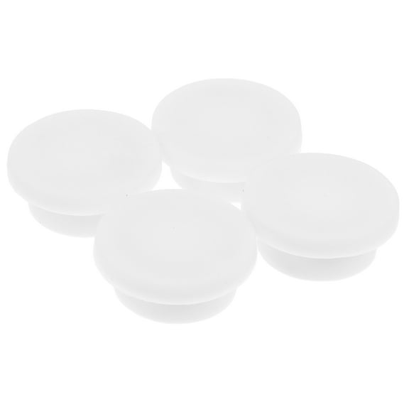 Hemoton 4 Pcs Basin Overflow Hole Plug 3.10X2.40X1.40CM White