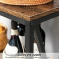 thumbnail image 5 of Industrial Console Table, 3-Tier Narrow Side Table with Open Shelves, Rustic Brown for Entryway, Hallway, Living Room, 5 of 7